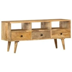 VidaXL Tv-meubel 110x36x50 Cm Massief Mangohout