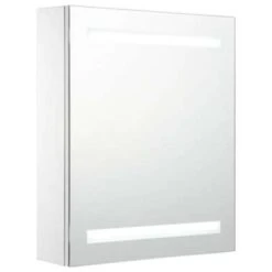 VidaXL Badkamerkast Met Spiegel En LED 50x13,5x60 Cm