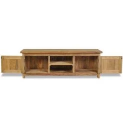 VidaXL Tv-meubel 120x30x40 Cm Massief Teakhout -VIDAL Salle De Bain Winkel 1499557155 0103