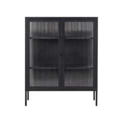 Beliani Sideboard LERRYN - Zwart Staal -VIDAL Salle De Bain Winkel 14e26d5cef3842cea4390ed3afbd0b5c