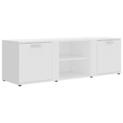 VidaXL Tv-meubel 120x34x37 Cm Bewerkt Hout Wit