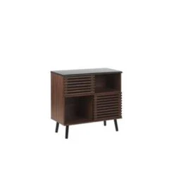 Beliani Sideboard PERTH - Donkere Houtkleur Mdf