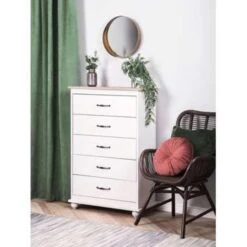 Beliani Commode SHARON - Wit Spaanplaat 7 Beliani Commode SHARON - Wit Spaanplaat -VIDAL Salle De Bain Winkel 1580243912 0103