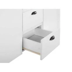 Beliani Sideboard STAMFORD - Wit Vezelplaat -VIDAL Salle De Bain Winkel 1621019499 0104