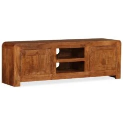 VidaXL Tv-meubel 120x30x40 Cm Massief Hout Met Honingafwerking