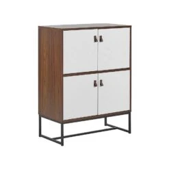 Beliani Sideboard NUEVA - Donkere Houtkleur Mdf