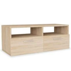 VidaXL Tv-meubel 95x35x36 Cm Spaanplaat Eikenkleurig