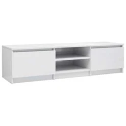 VidaXL Tv-meubel 140x40x35,5 Cm Bewerkt Hout Hoogglans Wit
