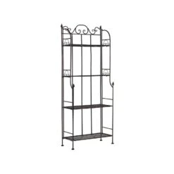 Beliani Badkamer Plank ISERNIA - Zwart Ijzer