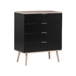 Beliani Commode WALPI - Zwart Vezelplaat, Mdf