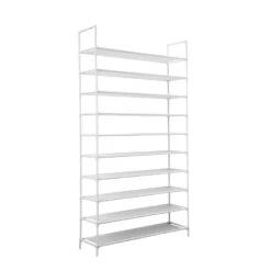 Schoenenrek Voor 50 Paar - Wit - 10 Etages -VIDAL Salle De Bain Winkel 1928311789 0102