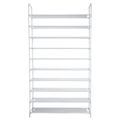Schoenenrek Voor 50 Paar - Wit - 10 Etages -VIDAL Salle De Bain Winkel 1928311789 0103