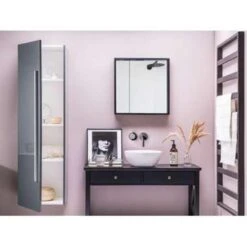 Beliani Badkamerkast MATARO - Grijs Mdf -VIDAL Salle De Bain Winkel 1970011607 0102
