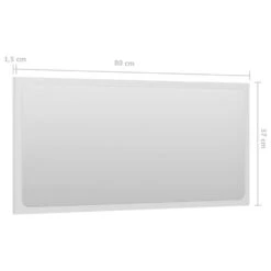 VidaXL Badkamerspiegel 80x1,5x37 Cm Spaanplaat Hoogglans Wit -VIDAL Salle De Bain Winkel 1a11875d07e440e3885e89150e11dac0