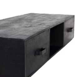 Giga Meubel Hangend Tv Meubel Zwart - Mangohout - 120x40x20cm -VIDAL Salle De Bain Winkel 22632879bed94632b8ee3837b5ef3a94