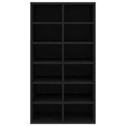 VidaXL Schoenenrek 54x34x100,5 Cm Bewerkt Hout Zwart -VIDAL Salle De Bain Winkel 25a293d95e3e4ff4aa23f66d6749c0ae