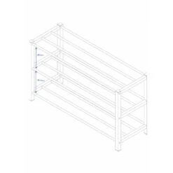 Rousseau Schoenenrek Sam Metaal - Zwart -VIDAL Salle De Bain Winkel 26bfadcfe5de4d028cdb97ac45206620