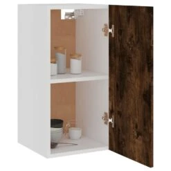 VidaXL Hangkast 29,5x31x60 Cm Bewerkt Hout Gerookt Eikenkleurig 7 VidaXL Hangkast 29,5x31x60 Cm Bewerkt Hout Gerookt Eikenkleurig -VIDAL Salle De Bain Winkel 29c9db0405744e1db17314be96185f56