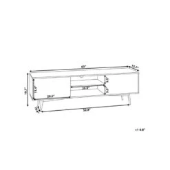 Beliani TV-kast TORVI - Lichte Houtkleur Mdf -VIDAL Salle De Bain Winkel 2aa0ccaab3174236aa3205bc7274d31f