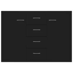 VidaXL Dressoir 88x30x65 Cm Spaanplaat Zwart -VIDAL Salle De Bain Winkel 2cb63490c19a4b3893d55798c089b3cc