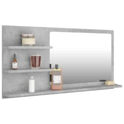 VidaXL Badkamerspiegel 90x10,5x45 Cm Spaanplaat Betongrijs -VIDAL Salle De Bain Winkel 2de888e9bd2c4e3caead03b5a1deeb26