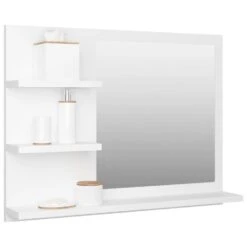 VidaXL Badkamerspiegel 60x10,5x45 Cm Bewerkt Hout Wit -VIDAL Salle De Bain Winkel 2e99f5565a01429e951e2d8c4891e214