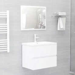 VidaXL Wastafelkast 60x38,5x45 Cm Spaanplaat Wit -VIDAL Salle De Bain Winkel 3b3d876f43c542508ca86bf5aca15676