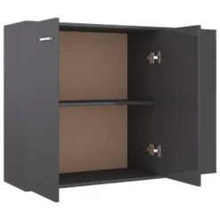 VidaXL Dressoir 105x30x75 Cm Spaanplaat Hoogglans Grijs -VIDAL Salle De Bain Winkel 3da82ca3db684f2295f861f78f456b0f