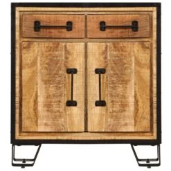 VidaXL Dressoir 65x30x70 Cm Massief Mangohout -VIDAL Salle De Bain Winkel 3ea28e5949af4281b6d16a0d524eeda2