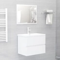 VidaXL Wastafelkast 60x38,5x45 Cm Spaanplaat Hoogglans Wit -VIDAL Salle De Bain Winkel 43629b2d85fa46c0b76c17255e325dc5