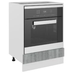 VidaXL Ovenkast 60x46x81,5 Cm Bewerkt Hout Grijs Sonoma Eikenkleurig -VIDAL Salle De Bain Winkel 4594820dcc884f45b27193dc04333bbd