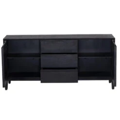 Giga Meubel Dressoir Zwart - 150x38x70cm - Mangohout - Dressoir Jiro -VIDAL Salle De Bain Winkel 45c0d1ca807048fe8ae4efe4bd5bffcf