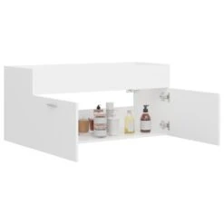 VidaXL Wastafelkast 100x38,5x46 Cm Spaanplaat Wit -VIDAL Salle De Bain Winkel 4803efda115b429496e8bc12cda83854
