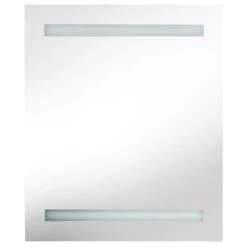 VidaXL Badkamerkast Met Spiegel En LED 50x14x60 Cm Glanzend Zwart -VIDAL Salle De Bain Winkel 48c5b202ffa24306a072682cef64bf30