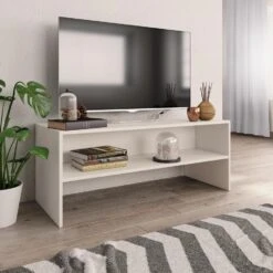 VidaXL Tv-meubel 100x40x40 Cm Bewerkt Hout Wit -VIDAL Salle De Bain Winkel 4922936859bf4b479dc9133023c07286