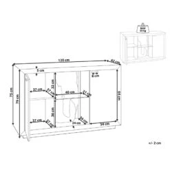 Beliani Sideboard MARANA - Lichte Houtkleur Mdf 6 Beliani Sideboard MARANA - Lichte Houtkleur Mdf -VIDAL Salle De Bain Winkel 49817fbe391b4fef9ff9ddbfe4a413a7