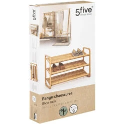 5Five Schoenenrek - Bruin - Bamboe - 9 Paar Schoenen - 74 X 50 Cm -VIDAL Salle De Bain Winkel 4b7d47b36ba84aabad234740df71e617