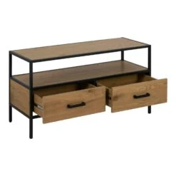 Sohome TV-meubel Joannie - Met 2 Lades - Eiken En Metaal - 90cm -VIDAL Salle De Bain Winkel 4c4c253bc2f64039b0022834b1486d16