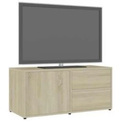 VidaXL Tv-meubel 80x34x36 Cm Spaanplaat Sonoma Eikenkleurig -VIDAL Salle De Bain Winkel 4f9cad4bd07b4e66821eb0a5c43a4571
