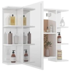 VidaXL Badkamerspiegelkast 80x20,5x64 Cm Spaanplaat Hoogglans Wit -VIDAL Salle De Bain Winkel 4fa8e72483f34808933a24d7b0e8e15b