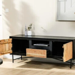 Hoyz Collection - TV-meubel B420 Acacia Pure - 140x40x50 -VIDAL Salle De Bain Winkel 50e8109e9cec4740ae0efa7b956eebc8