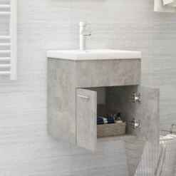 VidaXL Wastafelkast 41x38,5x46 Cm Spaanplaat Betongrijs -VIDAL Salle De Bain Winkel 55bc4651f6764005a8886d6b4bb3fd9b