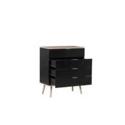 Beliani Commode WALPI - Zwart Vezelplaat, Mdf -VIDAL Salle De Bain Winkel 5a7eefcbe5e14f5c97c2e93807b35242