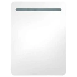 VidaXL Badkamerkast Met Spiegel En LED 60x11x80 Cm -VIDAL Salle De Bain Winkel 637e23b5c99649edb9717c703e1978b6