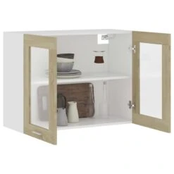 VidaXL Hangkast 80x31x60 Cm Spaanplaat Sonoma Eikenkleurig -VIDAL Salle De Bain Winkel 656f565c70a6487e9f4f32e05a528c8e