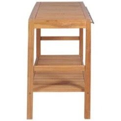 VidaXL Badkamer Wastafelkast 132x45x75 Cm Massief Teakhout -VIDAL Salle De Bain Winkel 6626555621db49e2a0853390e5e32406