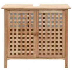 VidaXL Wastafelkast 66x29x61 Cm Massief Walnotenhout -VIDAL Salle De Bain Winkel 680f860a58fa443cb8391d461eff0253