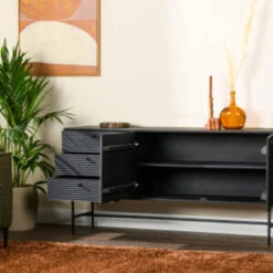 Hoyz Collection - Dressoir B340 Zwart - 160x40x76 -VIDAL Salle De Bain Winkel 6a47df1c3cb443cc801946d9d0ec431d