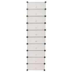 VidaXL Schoenenkast Met 10 Ineengrijpende Vakken Wit -VIDAL Salle De Bain Winkel 6a6a14d7c9d642a3a986880947e88ced