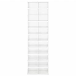 VidaXL Schoenenkast 54x34x183 Cm Spaanplaat Hoogglans Wit -VIDAL Salle De Bain Winkel 6d06ded8a1754e3cbf231ff9bc2e5a17
